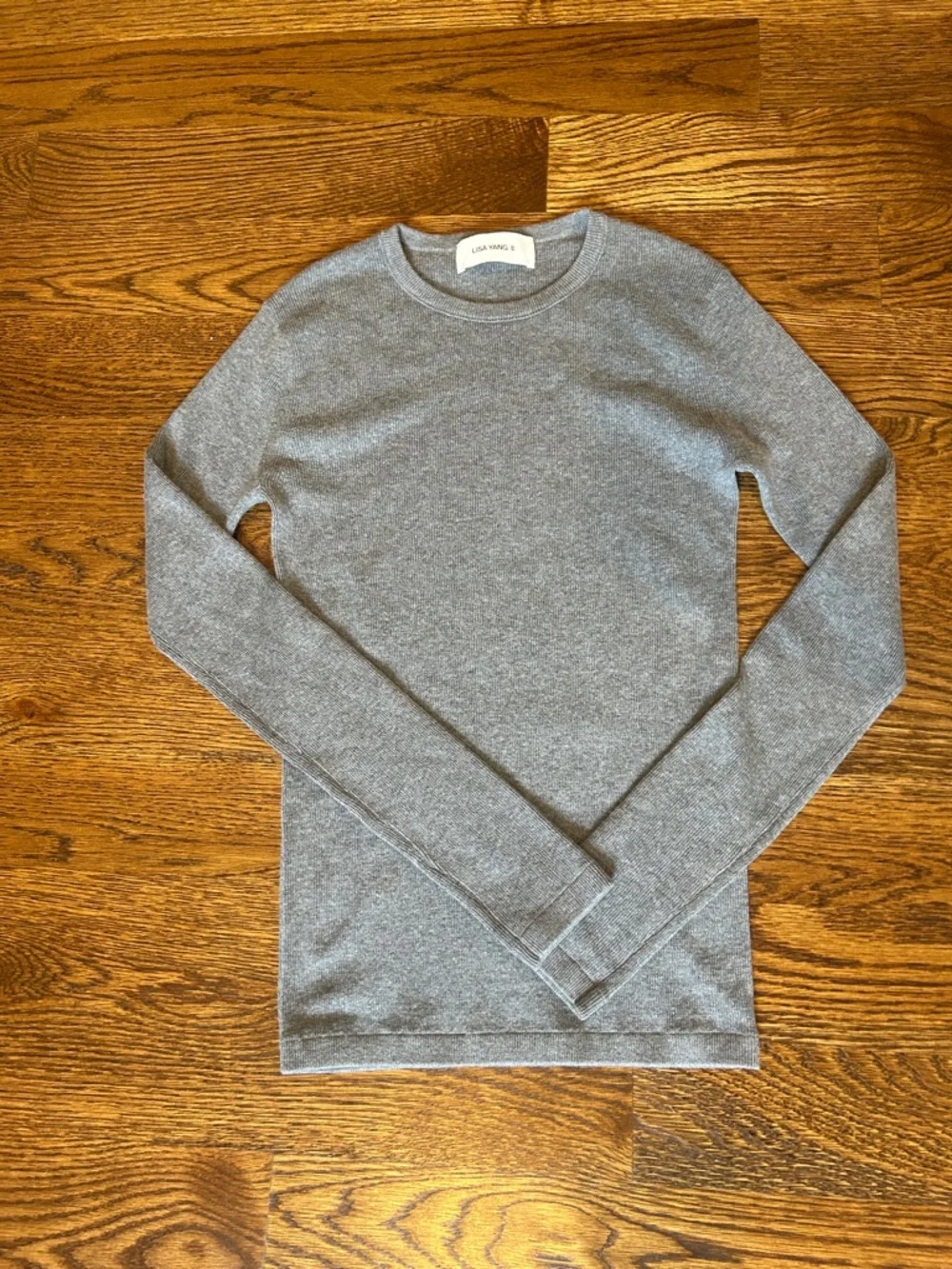 NWOT Lisa Yang Vivian Cashmere Cotton blend Crew Neck Long Sleeve size 0 (XS-S) - Picture 6 of 10